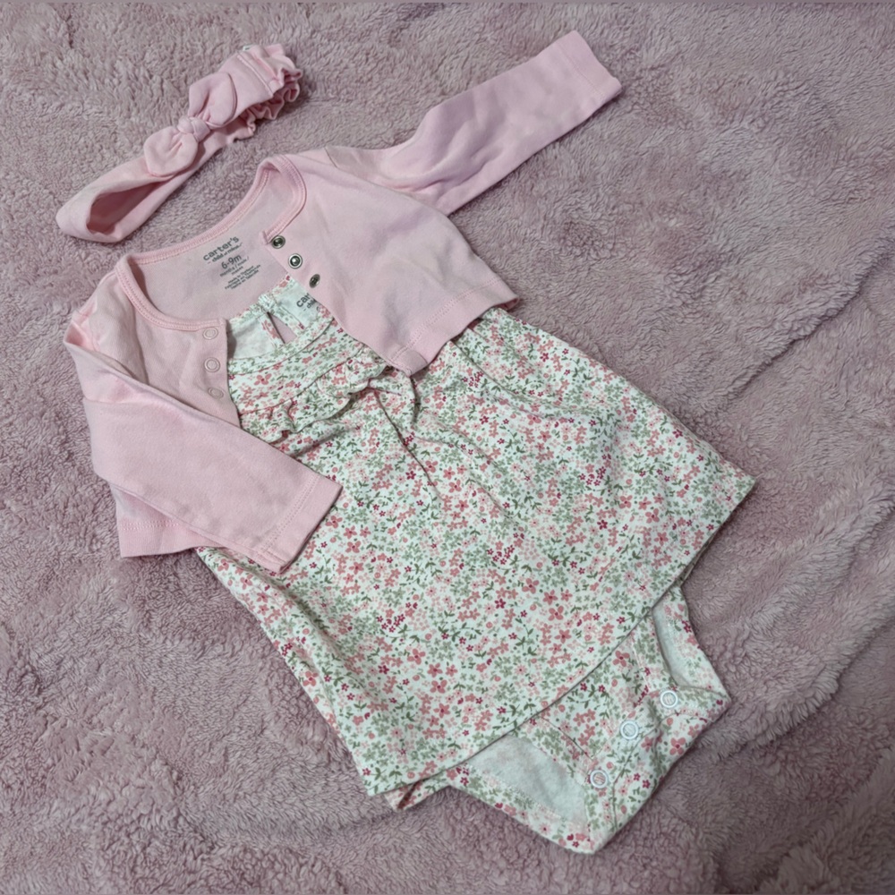 Carters baby set with headband